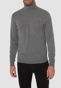 Kaschmir Rollkragen Pullover Herren - 60% Kaschmir Für Herbst & Winter