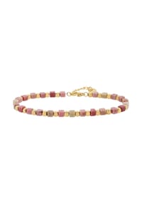 Adelia's Bold Style - Armband aus Edelstahl mit Aventurin 17,5+3 cm - gold