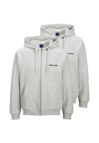JACK & JONES - Sweatjacke / Hoodie 2er Pack Norrebro - Hellgrau