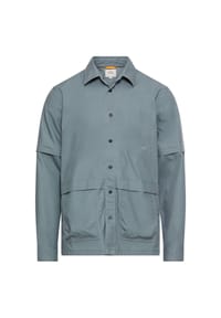 camel active - Overshirt mit Zip-Off Ärmel - Blau