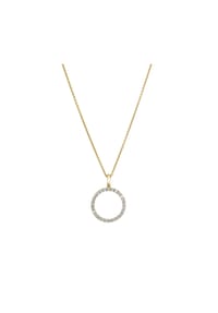 LYOMI - Anhänger mit Kette 585/- Gold 25 Diamant Lab Grown 0,51ct. - gelb