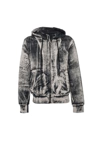 CIPO & BAXX® - Sweatjacke WL379 ausdrucksstarkes Tie-Dye-Muster, kombiniert mit Rückenprint - ANTHRACITE