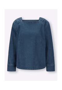 heine - Jeansbluse - blue-stone-washed