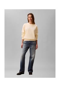 Calvin Klein Jeans - Sweatshirt, Baumwolle, für Damen - ZRK  WHITE