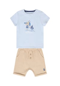 MANGUUN - Bekleidungs-Set, 2-teilig, für Babys und Kleinkinder - BLUE / BEIGE