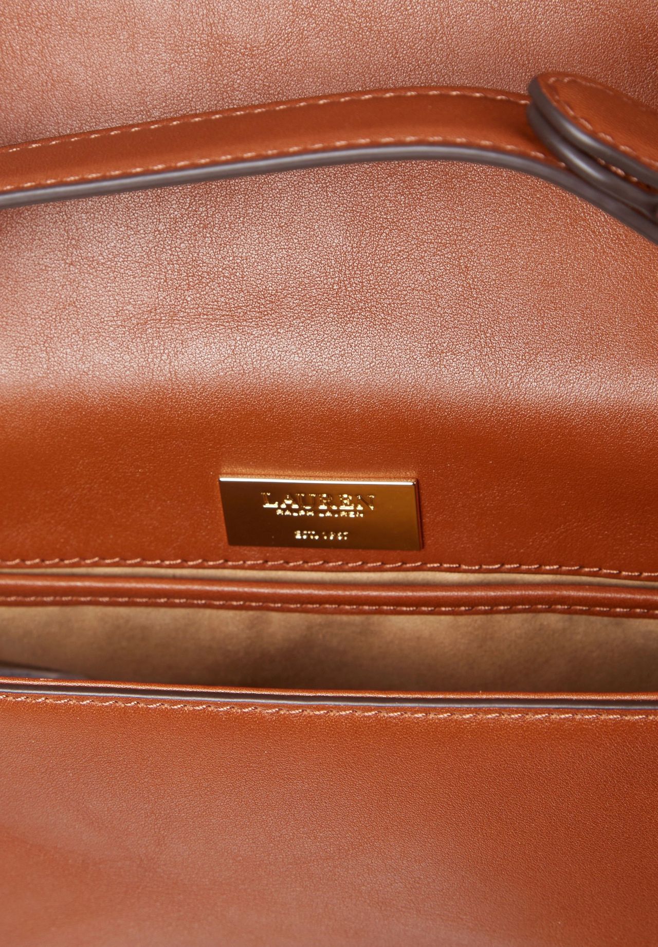 LAUREN RALPH LAUREN Umhängetasche, Magnetdruckknopf, Leder, für  