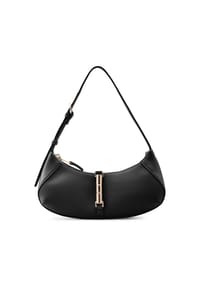 SEIDENFELT LOVIISA COLLECTION - Schultertasche, Kunstleder, Reißverschluss, für Damen - BLACK