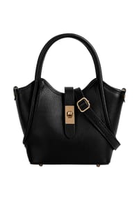 forty° - Handtasche CALDRINA - S Echt Leder, Made In Italy - beige