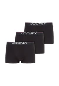 JOCKEY® - Boxershorts "Cotton Stretch", 3er Pack, für Herren - 025 GREY HEATHER