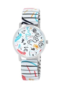 RAPTOR Raptor - Damen Quarz Armbanduhr Colorful Edition mit Edelstahlzugarmband - Mineralglas - Colorful Edition 1