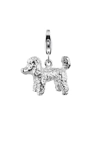 Nenalina - Charm Pudel Hund Anhänger 925 Silber - Silber