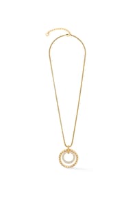 COEUR DE LION - Halskette Circle Duo Multicolor Rainbow - Kristall-Gold