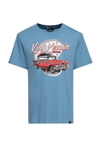 KING KEROSIN - Print-Shirt mit Classic Car - Artwork Edsel - blau