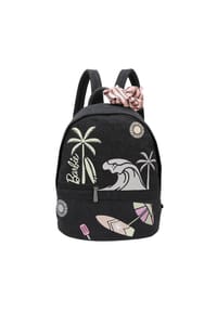 Fritzi aus Preußen Malibu Denim Limited Barbie - Rucksack Backpack Malibu Barbie mit dekorativem Barbie-Print - Black