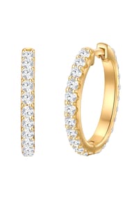 TRILANI 1934 - Damen Ohrringe aus 925/- Sterling Silber in Gelbgold mit Zirkonia - gelbgold