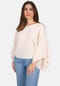 Seasons of April Damen MATHILDA MUSSELIN OVERSIZED Kurze Musselin Bluse, Boho, Bordüre, Oversized aus Baumwolle One Size Bild 4