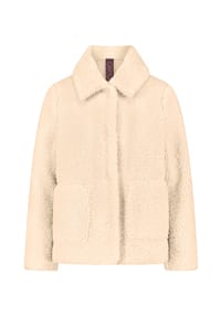 CARTOON - Plüschjacke mit Kragen - Beige