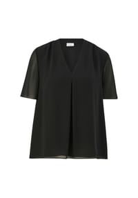 s.Oliver BLACK LABEL - Shirtbluse, V-Ausschnitt, für Damen - 0200  WHITE