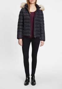 tommy jeans essential daunenjacke mit kapuze