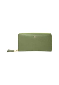 BRAUN BÜFFEL - ALESSIA Geldbörse, Leder, Emblem, Fransen, für Damen - 010 SCHWARZ
