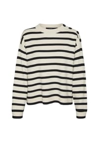 VERO MODA® - Pullover "Saba", Rippblende, für Damen - 222913001 BIRCH/B