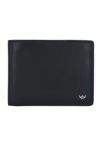 Golden Head® - POLO Geldbörse "Polo", Querformat, Leder, uni, für Herren - schwarz
