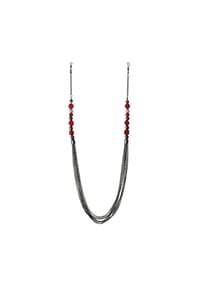 Steuer Modeschmuck - Kette Metall 8 - schwarz