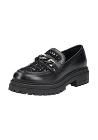 NeroGiardini - Leder/Textil Slipper - Schwarz