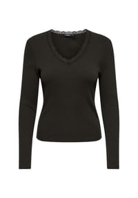ONLY® - Langarmshirt, Spitze, für Damen - 177911 BLACK