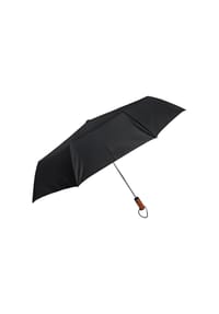 COFI - Luxuriöser Teleskop-Taschenschirm ø123cm Perfekter Schutz mit Stil - Schwarz 123 cm
