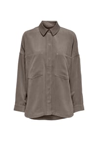 ONLY® - Overshirt Janine Rai, Blusenkragen, für Damen - 294415 MAUVE WINE