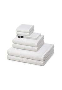 VOSSEN® 2 X Wasch- 2 X Gäste- 2 X Dusch- 2 X Handtuch im Set Vegan Life - Vegan Life - Marine