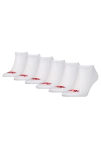 Levi's® - Unisex Sneakersocken, 6er Pack - Low Cut Batwing Logo, ECOM - Schwarz