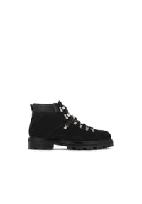 ONE ELEMENT - Schwarze Stiefel aus Wildleder und Naturleder - Schwarz