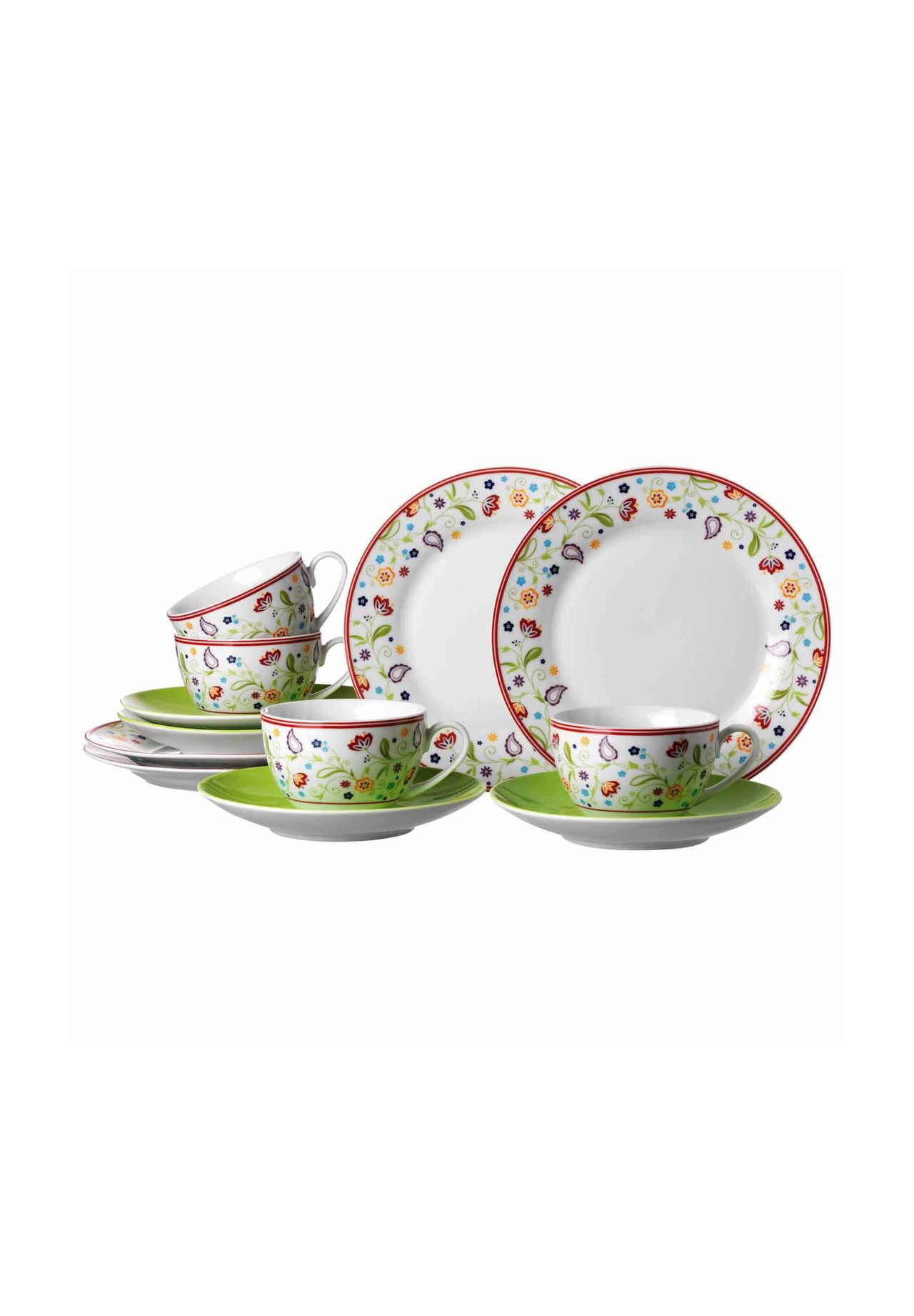 Ritzenhoff & Breker Kaffee Service Shanti Doppio 12er Set bunt SHANTI DOPPIO
