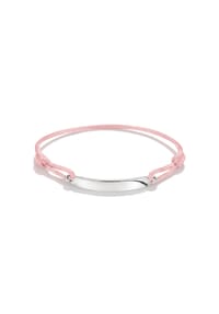 Thomas Sabo - Textilarmband rosa - silberfarben