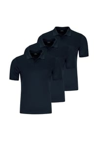 RAGMAN - Poloshirt 3er Pack Basic - Anthrazit
