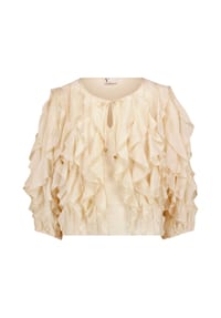 Vera Mont - Chiffonbluse mit Volant - Champagne Sorbet