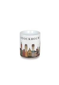 Martin Schwartz - Kaffeebecher Stockholm, mit Stadtmotiv, Porzellan, 300 ml - mehrfarbig