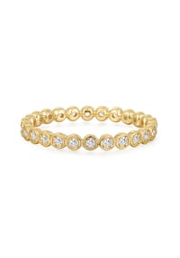 TRILANI 1934 - Damen Ring aus 925/- Sterling Silber in Gelbgold mit Zirkonia - gelbgold