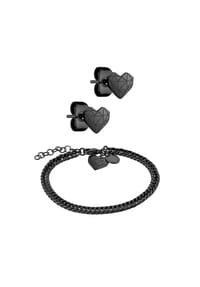 LIEBESKIND - Armband & Ohrstecker Set - schwarz