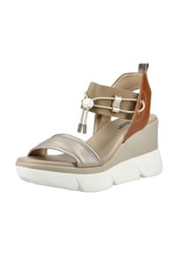 NeroGiardini - Leder Sandalen - Beige/Gold