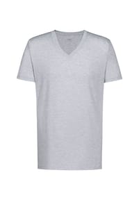 mey - T-Shirt, V-Ausschnitt, für Herren - 620 LIGHT GREY ME