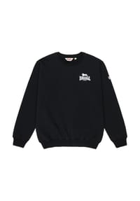LONSDALE™ - Herren Rundhals Sweatshirt normale Passform HAIGHTON - Black/White