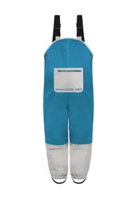 normani® - Kinder Regenhose mit Hosenträgern Waller - Blau