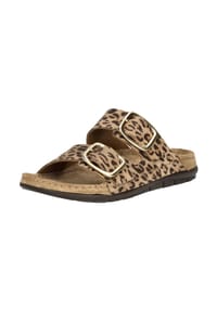 ROHDE - Veloursleder Pantoletten - Leopard