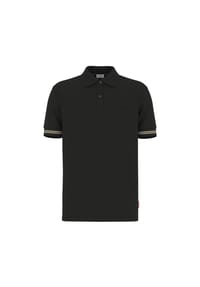 JOOP! JEANS - Herren Poloshirt - Amare, Polokragen, Streifen-Details, Baumwollmischung - Beige