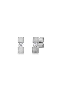 MONCARA - Damen Ohrstecker, 950er Platin,2 Diamanten zus. ca. 0,20 Karat - Platin