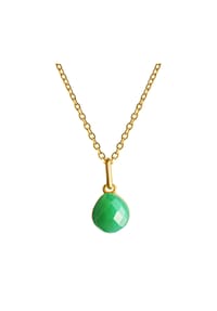 jamelli - Halskette 925/- Sterling Silber 1 Chrysopras 1,44ct. - gelb