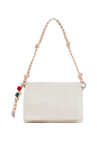 Desigual. Half - Half Schultertasche 23.5 cm - white